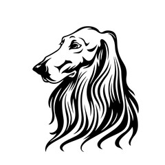 Afghan Hound Vector Logo