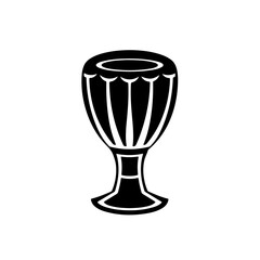 African Drum Vector Logo