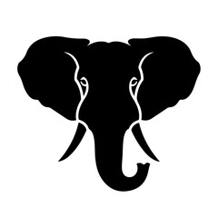 African Elephant Vector Logo