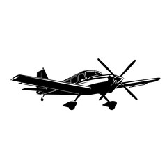 Fototapeta na wymiar Agricultural Aircraft Vector Logo
