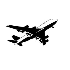 Fototapeta na wymiar Airplane Icon Vector Logo