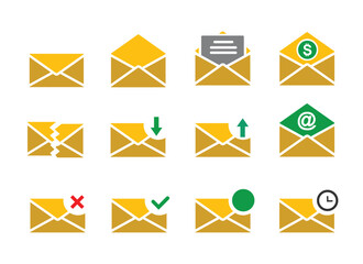 message set icon, simple design for graphic needs, vector eps 10.