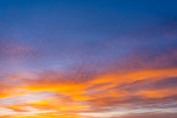 Fototapeta premium Colorful clouds during sunset in Death Valley National Park