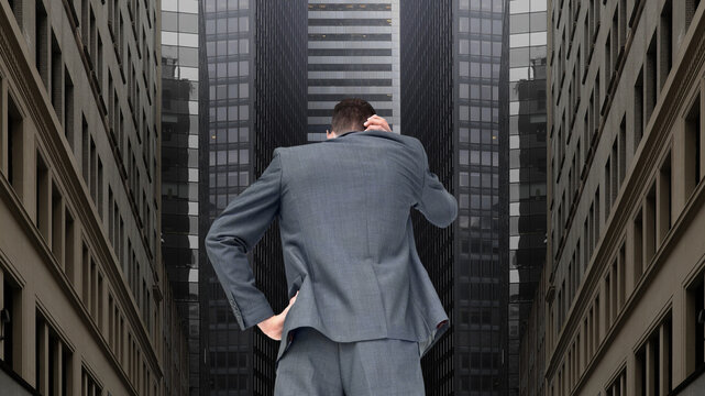 Man in a deadlock situation