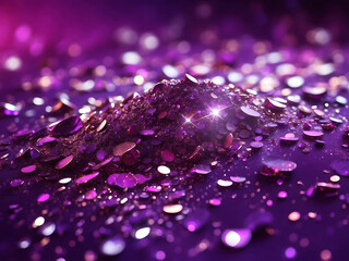 Shine glitter purple background illustration vibrant iridescent design, lustrous radiant, dazzling glistening shine glitter purple background design.