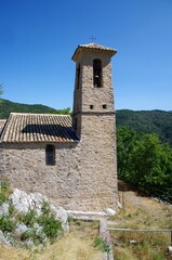 Fototapeta na wymiar Medieval village of Rochebrune in the Baronnies in the South East of France, in Europe