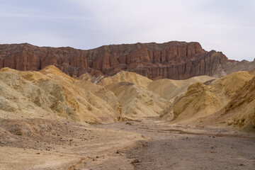 A deep river basin in Death Valley National Park