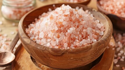 Fototapeta na wymiar Himalayan Pink Salt generative ai
