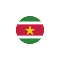 Suriname flag icon vector