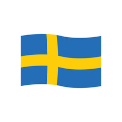 Obraz premium Sweden flag icon vector