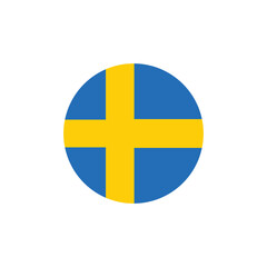 Sweden flag icon vector