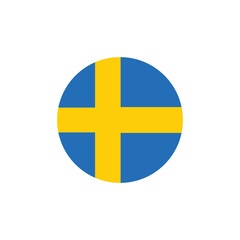 Sweden flag icon vector