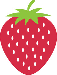 Garden strawberry fruit food icon.