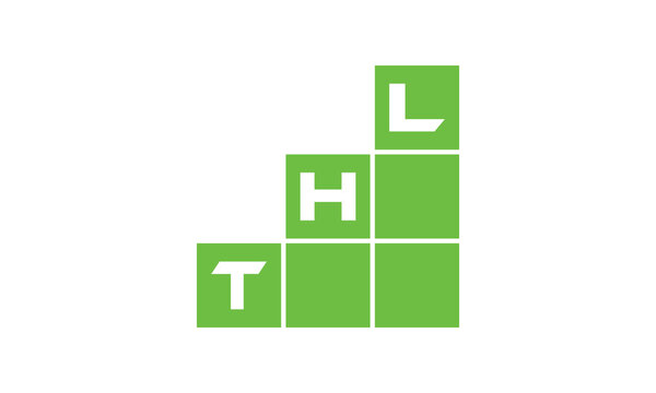 THL initial letter financial logo design vector template. economics, growth, meter, range, profit, loan, graph, finance, benefits, economic, increase, arrow up, grade, grew up, topper, company, scale