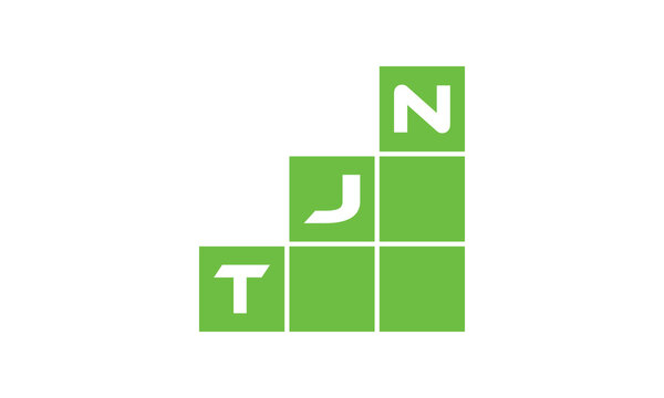 TJN initial letter financial logo design vector template. economics, growth, meter, range, profit, loan, graph, finance, benefits, economic, increase, arrow up, grade, grew up, topper, company, scale
