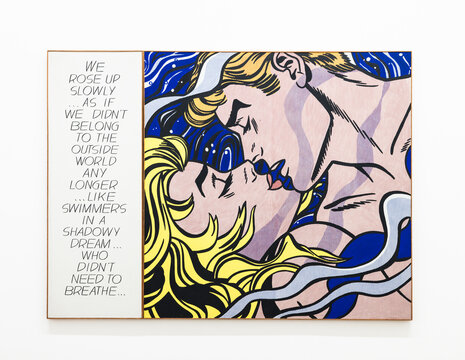 Vienna, Austria:  Roy Lichtenstein painting in a museum