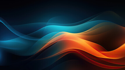 abstract background with waves, serene gradient	
