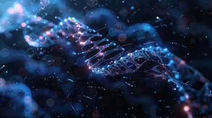 DNA abstract molecule generative ai