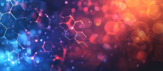 Biological Molecules in Space with Rainbow DNA, To provide a visually striking and unique representation of biological molecules and DNA in space for