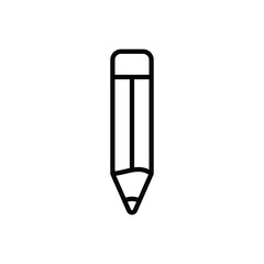 pencil icon vector template design flat and simple
