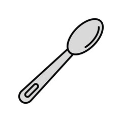 spoon icon vector template design flat and simple