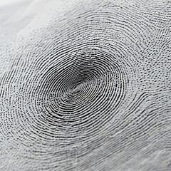 Fingerprint Texture: Close-up Print Pattern Circle Design Wallpaper Line Spiral Illustration Vector Wave Gray Finger Ring Wall Art Color Curve Material Swirl Concept Light