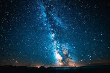 Celestial Beauty: Night Sky With Stars and Milky Way