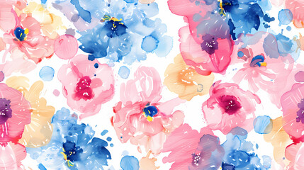seamless flower  pattern background tile