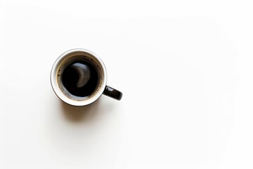 Coffee cup isolated on white Capturing the essence of a perfect morning brew in a minimalist setting