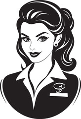 Entrepreneurial Elegance Beautiful Woman Mascot Corporate Goddess Working Woman Symbol