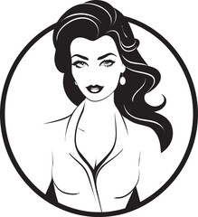 Business Brilliance Working Woman Vector Icon Entrepreneurial Essence Beautiful Woman Mascot
