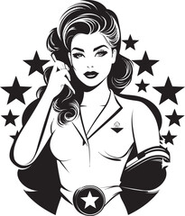 Corporate Couture Beautiful Woman Mascot Career Confidence Working Woman Symbol