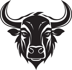 Mighty Mooer Full bodied Bull Vector Symbol Cartoon Cheerleader Cartoon Full Body Logo