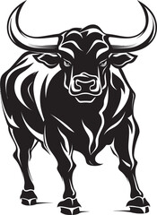 Cartoon Cheerleader Cartoon Full Body Logo Bullish Buddy Cartoon Bull Icon Design