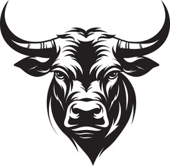 Joyful Jumper Cartoon Bull Logo Design Bullish Adventures Full bodied Cartoon Vector Logo