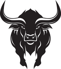 Bullish Brilliance Cartoon Full Body Logo Charging Champion Full bodied Bull Icon Design