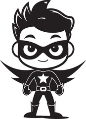 Cute Crusader Cute Superhero Emblem Tiny Titan Adorable Hero Symbol