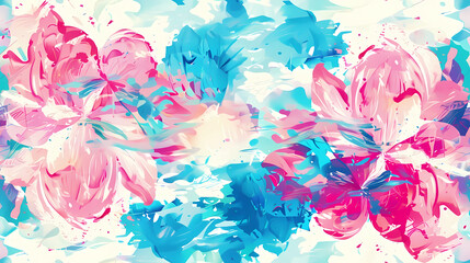 seamless lotus colorfull background tile