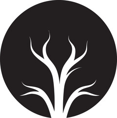Sands of Silence Drought Land Icon Design Deserted Desolation Vector Logo of Dry Land