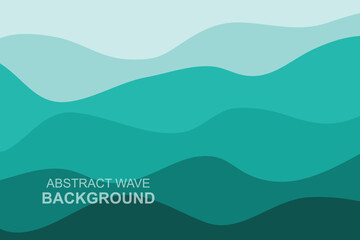 Fototapeta na wymiar Water Wave Background Design, Abstract Vector Blue Ocean Walpaper Template