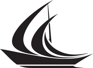 Essential Elegance Boat Vector Symbol Sailors Serenity Minimalist Boat Icon Symbol