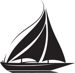 Simplicity on the Shore Minimalist Boat Emblem Design Maritime Minimalism Boat Icon Symbol