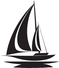Gentle Glide Minimal Boat Vector Logo Miniature Mariner Minimalist Boat Icon Design