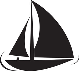 Quiet Quarters Boat Icon in Vector Lil Liner Minimal Boat Vector Logo