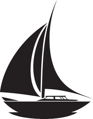 Sleek Skiff Minimalist Boat Vector Design Maritime Minimalism Boat Icon Symbol