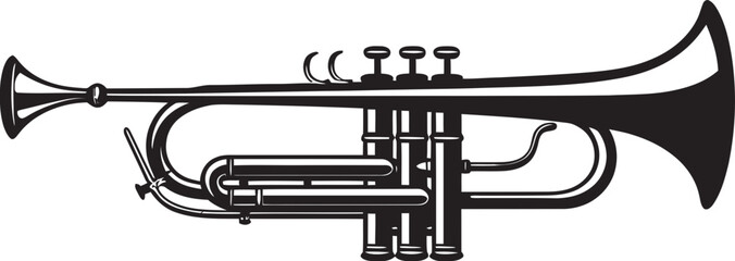 Harmonic Pulse Vibrant Trumpet Emblem Sonic Serenade Melodic Horn Icon