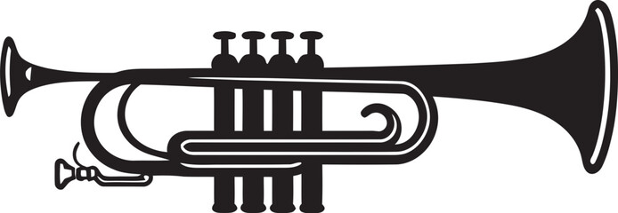 Golden Sound Trumpet Logo Design Harmony Herald Music Trumpet Emblem