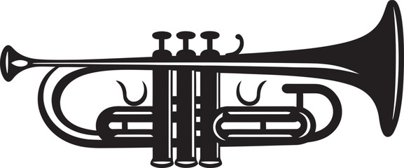 Harmony Herald Sound Icon Emblem Brass Brilliance Musical Trumpet Symbol