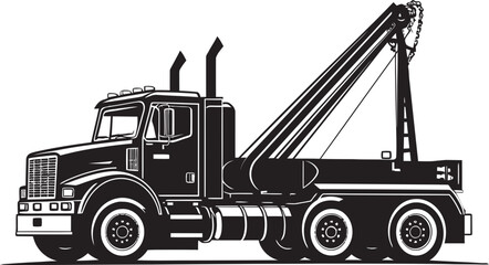 Industrial Titans Truck Crane Emblem Hoist Heroes Crane Truck Symbol