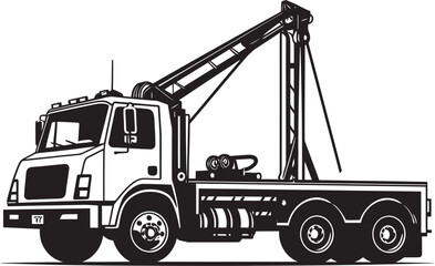 Mighty Movers Crane Truck Vector Logo Lift Logic Truck Crane Icon Symbol